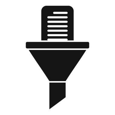 Huni veri dosya simgesi basit vektörü. İçerik filtresi. Zekice.