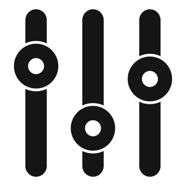 Zekice içerik filtre simgesi basit vektör. İnternet hunisi. Yaratıcı girdi