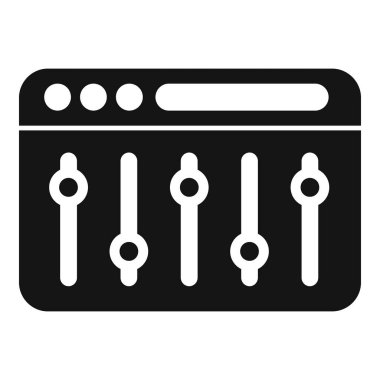 Dünya eklentisi filtre arama simgesi basit vektörü. Ev indirme işi. Çevrimiçi vuruş