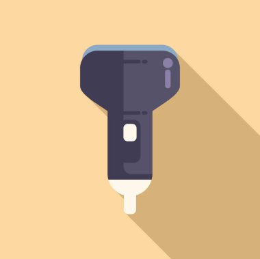 Bilgisayar sonograf simgesi düz vektör. Ultra tıbbi ses. Hamile kadın