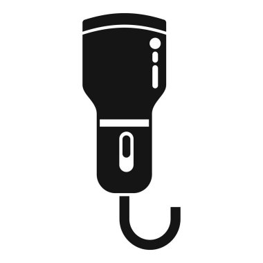 Sonogram sağlık ikonu basit bir vektör. Aygıt ultra ses. Test kadını