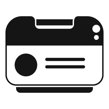 Nakil kutusu simgesi basit bir vektör. Medika organı. Biyobasım bilimi