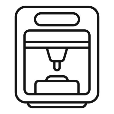 Biyobasım ikon dış hat vektörünü izle. Göz geleceği. Org tıbbi baskısı