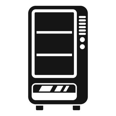 Yiyecek ikonu basit vektör. Satış makinesi. Satıcı sokak satışı