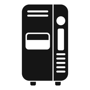 Serinletici sokak içkileri basit bir vektör. Portatif içecekler sat. Otomatik yiyecek