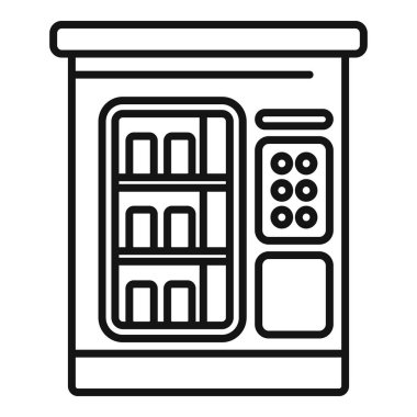 Makine suyu ikonu ana hatları vektörü. Atıştırmalık Aygıt sat