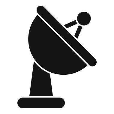 İnternet sağlayıcısı zemin anten simgesi basit bir vektör. İşlemci teknisyeni. Çevrim içi sunucu verisi