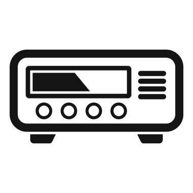 Taksimetre simgesinin içindeki taksi basit bir vektör. Özel gösteri. Aygıt sürüşünü izle