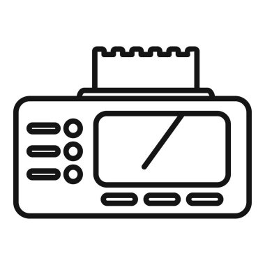 Taksimetre, ikon ana hatlarını kapat. Kamu hizmeti. Araç denetimi