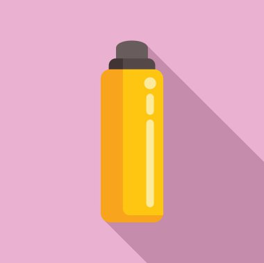 Makyaj spreyi ikonu düz vektörü. Asya rutini. Deri maskesi yaması