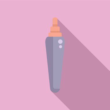 Jel şişe ikonu düz vektör. Bakım jeli derisi. Makyaj stili