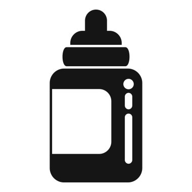 Şişe kauçuk Kore simgesi basit bir vektör. Deri maskesi. Moda köpüğü sanatı