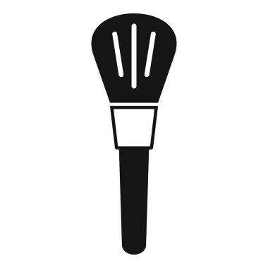 Cilt maskesi fırçası simgesi basit vektör. Yüz asidi seramidi. Taşıyıcı parlatıcısı