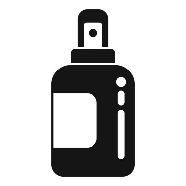 Kore sprey kozmetik ikonu basit vektör. Deri maskesi bandı. Lezzetli paket