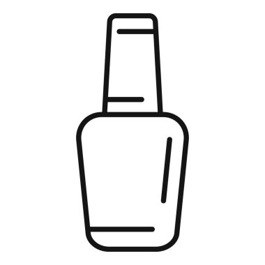 Jel fırçası konteynırı ana hatları vektörü. Deri maskesi bandı. Asit yüzlü seramik