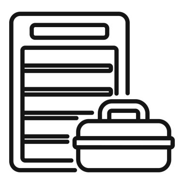 Bulaşık makinesi araç kutusu simgesi ana hatlarını onar. İşçi tamiri. Oda makinesi