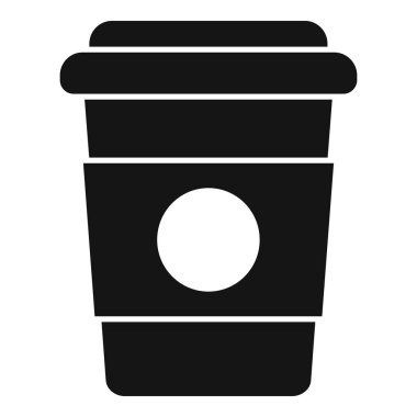 Simge haline getirmek için kahve. Basit vektör. Koyu pişir. Öğle yemeği.