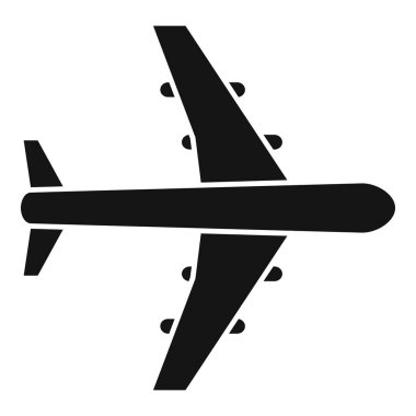 Hızlı düzlem simgesi basit vektör çalıştırın. Hız hava taşımacılığı. Uzay yarışı