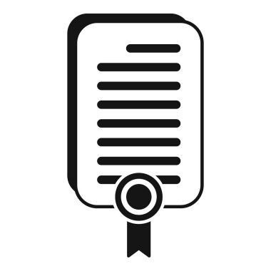 Diploma isteyen iş simgesi basit bir vektör. Kariyer araştırması. Aramaya devam et