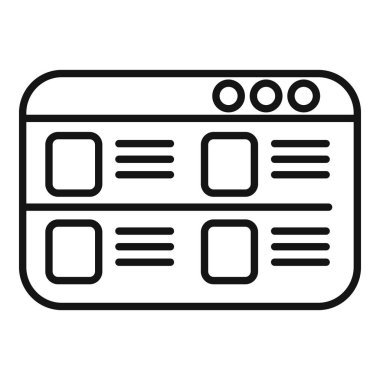 Çevrimiçi simge ana hatları vektörünü ara. Aday bul. Çalışma deneyimi