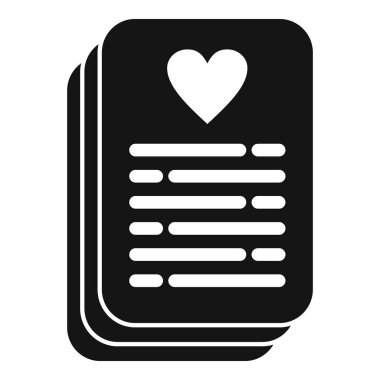 Bakım çocuk belgeleri simgesi basit bir vektör. Tıbbi yardım. Birim tıbbi bakım