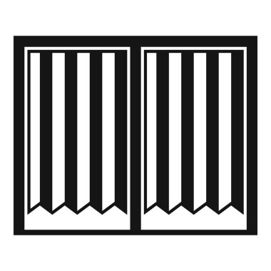 Seçim yeri simgesi basit vektörüne oy verin. Oylama odası. Protesto kararı