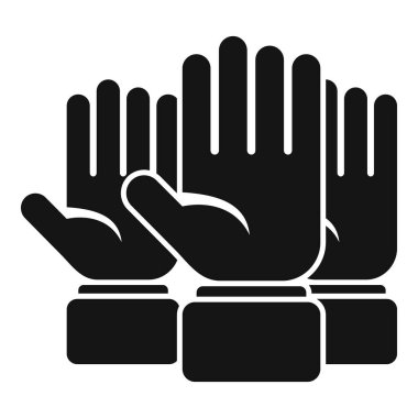 Seçim simgesi basit vektör. Tartışma raporu. Kararı koru