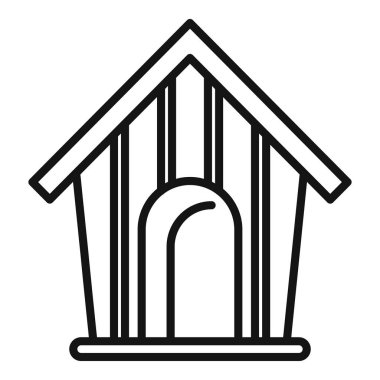 Ev sahibi ikon ana hatlı taşıyıcı. Köpek kulübesi. Açık alan