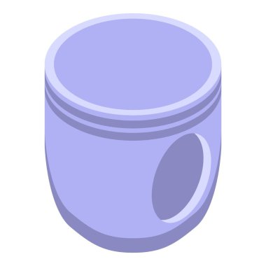 Yeni model bebek bezi ikonu izometrik vektörü. Hassas bir toz. Özel bebek