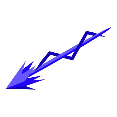 Mavi ışın nişancısı ikon izometrik vektörü. Lazer silahı. Çekim fotonu