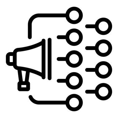 Hoparlör telefonu veri akıllı simge ana hatları vektörü. Büyük karanlık. Esg ağ enerjisi