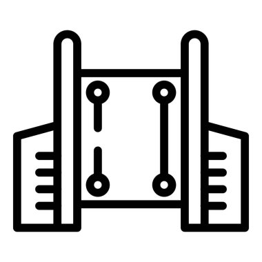 Köpek eğitim duvarı ikonu ana hat vektörü. Köpek okulu atlayışı. Güzel koşu oyunu