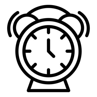 Sağlıklı saat simgesi ana hatlı vektör. Su dengesi. Sağlıklı insan