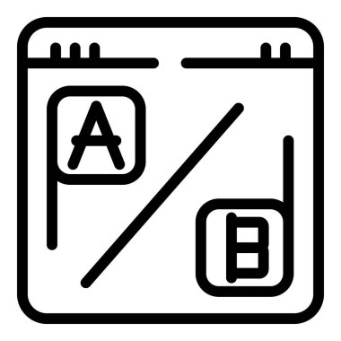 Çevrimiçi çeviri simgesi ana hatları vektörü. Cep telefonu uygulaması. Tercüman dili