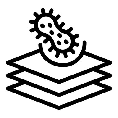 Anti bakteriyel yetişkin bezi taslak vektörü. Elastik bebek bezi. Peçete ustası