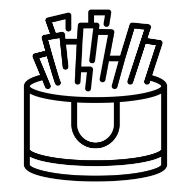 Hava fritözü ana hatları vektörü. Fırın aletleri. Sağlıklı yemek yap