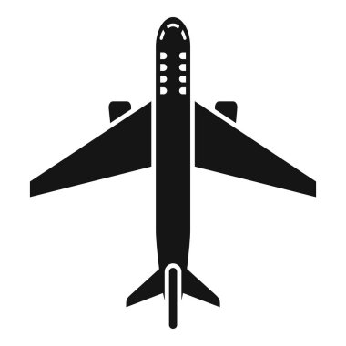 Uçak yolculuğu simgesi basit bir vektör. Tatil gezisi. Tatil uykusu gezisi
