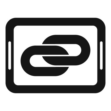 Zincir seo veri simgesi basit vektör. Evolution seo ağı. Çizelge platformu