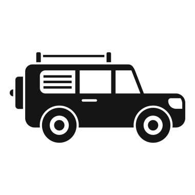 Keşif aracı simgesi basit bir vektör. Dışarıdaki macera. Doğa yürüyüşü