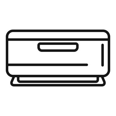 Klima ikonu taslak vektörünü onar. Ev onarım servisi. Çalışma ortamı