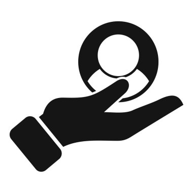 Dikkat et yeni aday simgesi basit vektör. İnsan kaynakları müdürü. Çevrim içi iş