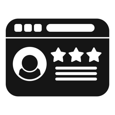 An işgal simgesi basit vektör. Cv baş insan. Personel ekibi.