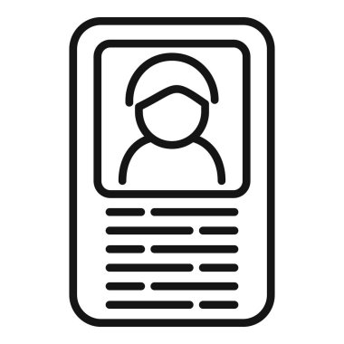 Yeni CV simgesi taslak vektörünü değiş tokuş et. İşçi personeli. Yeni iş adamları