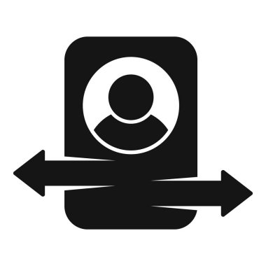 Belirsizlik simgesi basit vektör. Veri karıştı. Kayıp soru bloğu