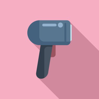 Dijital aktivite simgesi düz vektöre yanıt ver. Şehir tasarımı. Akıllı hücresel tarama