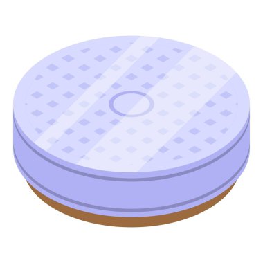 Bilim gezegeni ikonu izometrik vektörü. Globe metali. Alan araştırması