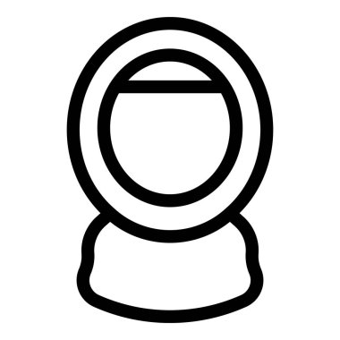 Çeşitli kariyer simgesi kadın ana hatları vektörü. Ortadoğu. Erkek kıyafetleri.