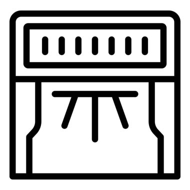 Lamba para dedektörü ikon ana hatları vektörü. İş parası. Para değişimi