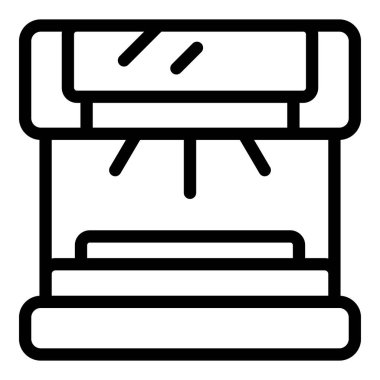 Dedektör para ikon ana hatları vektörü. Yasal olarak dar. Vites Mali