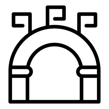 Koşucu parkı ikon ana hatları vektörü. Koşarak koş. Erkek Sağlığı Gezisi